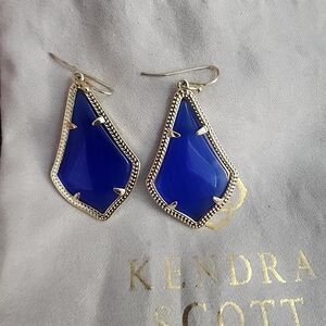 Kendra Scott Cobalt Blue Alex Earrings